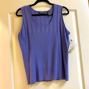 ***Hillard & Hanson periwinkle sleeveless top size XL